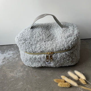 Fluffy Makeup Bag - Ice