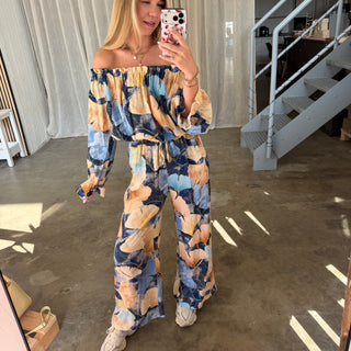 Sommerhose Tropical - Blau