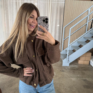 Teddy Jacke - Braun