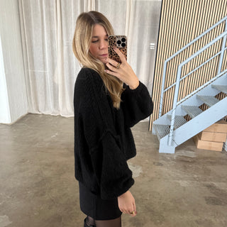 Chunky Pulli - Schwarz