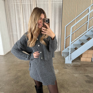 Strickjacke Shorty - Grau (Match)