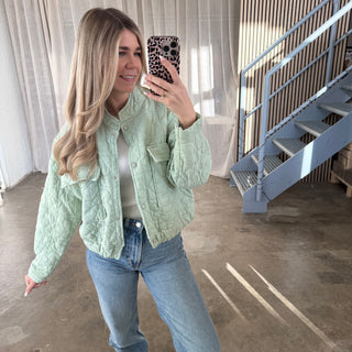 Steppjacke Spring - Lime