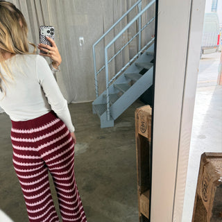Comfy Hose - Bordeaux x Rosa