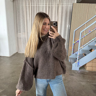Chunky Pulli - Hellbraun