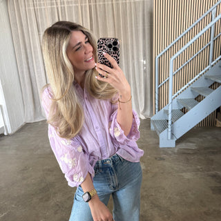 Flora Bluse - Flieder