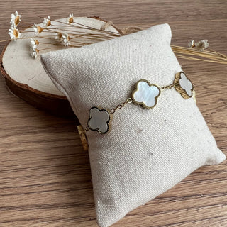 ROSIE Armband | Gold Weiß