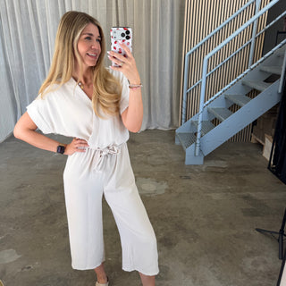 Classy Jumpsuit - Creme