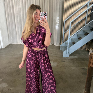 Bluse Amalfi Bloom - Berry
