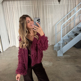 Strickjacke Lexi - Bordeaux