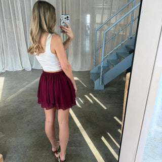 Soft Flow Shorts - Bordeaux