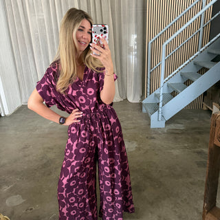 Bluse Amalfi Bloom - Berry