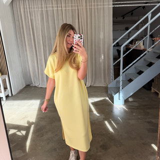 Oversize Kleid Molly - Butter Yellow