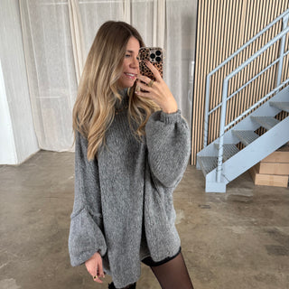 Oversized Pulli - Dunkelgrau