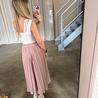 Plissee Hose - Light Rosa