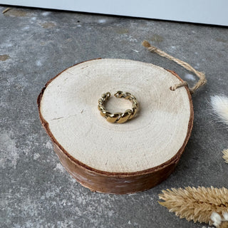 Chunky Swirl Ring | Gold