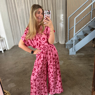 Bluse Amalfi Bloom -Pinky