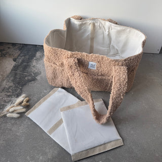 Fluffy Organizer Bag - Camel