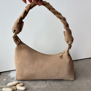 Ruby De Luxe Tasche - Wildleder Creme