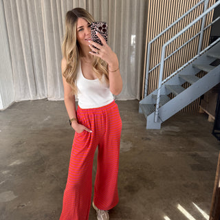 Lounge Hose - Orange x Pink