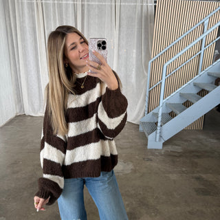 Pulli Blocks  - Braun x Creme