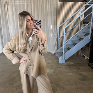 Oversized Blazer - Beige