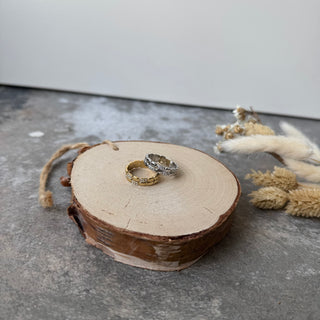 Sqaure Ring | Strass Silber