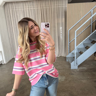 Oversize Shirt Malibu - Pink x Flieder