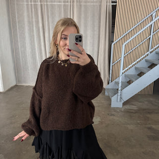 Chunky Pulli - Dunkelbraun