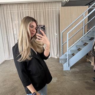 Normalsize Blazer - Schwarz