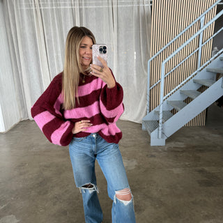 Pulli Blocks  - Bordeaux x Pink