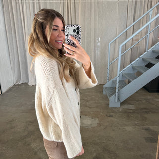 Strickjacke Poppy - Creme