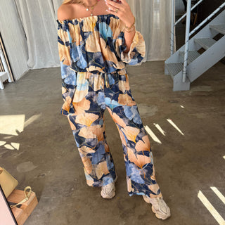 Sommerhose Tropical - Blau