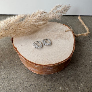 Mini Flower Pearls Ohrringe | Silber