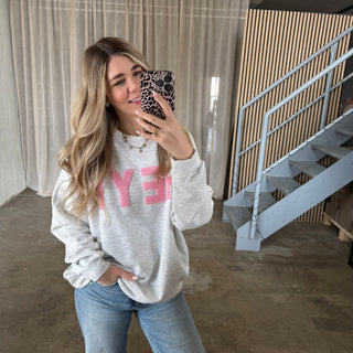 HEY! Sweatshirt - Hellgrau