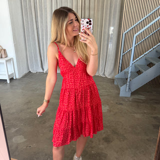 Sommerkleid Amy - Leo Rot