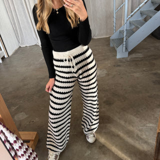 Comfy Hose - Creme x Schwarz
