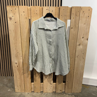 Musselinbluse Small Stripes