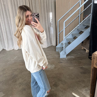 HEY! Sweatshirt - Creme