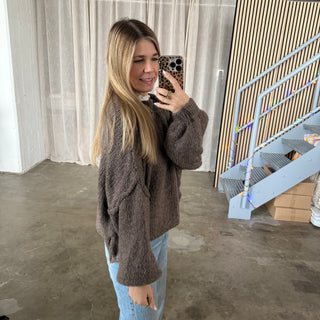 Chunky Pulli - Hellbraun