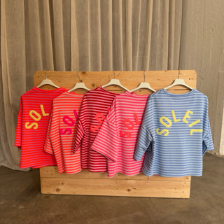 Oversize T-Shirt Solei - Rosa x Orange