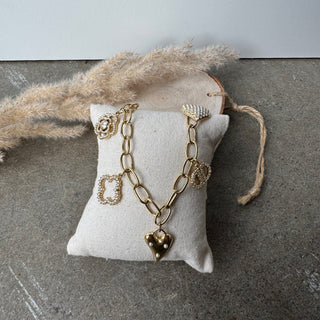 Symbols Strass Kette | Gold