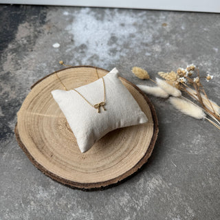 Schleifen Kette Mini Dotts | Gold