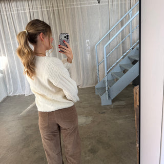 Strickjacke Milli - Creme