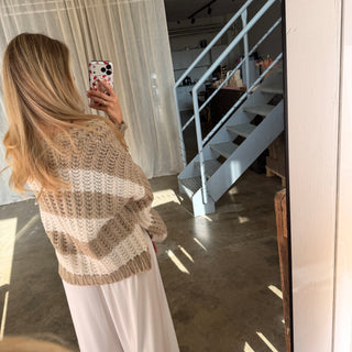 Strickjacke Lima - Beige