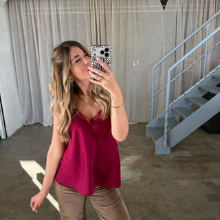 Shiny Top - Bordeaux