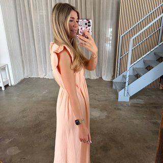 Musselinkleid Rosie - Apricot