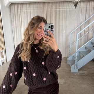 Pops Pulli Dots - Espresso