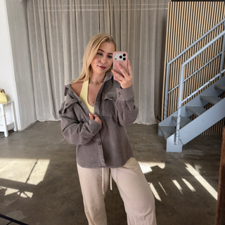 Cord Jacke - Taupe