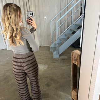 Comfy Hose - Taupe x Espresso