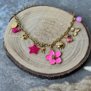 VIBES Kette | Pink x Gold